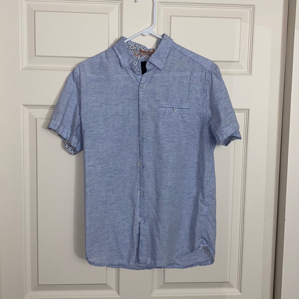 Mens Light Blue Button Up Shirt, Great Condition!